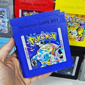 ポケモン ブルー スイッチ ゲームケース - レトロ ゲームボーイ スタイル - 3D プリント カートリッジ ホルダー - ハンドメイド ゲーマー ギフト
