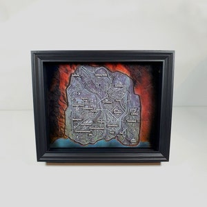 Verdansk Map Shadow Box mit Sound 23x27 cm - Einzigartiges Geschenk für CoD Liebhaber