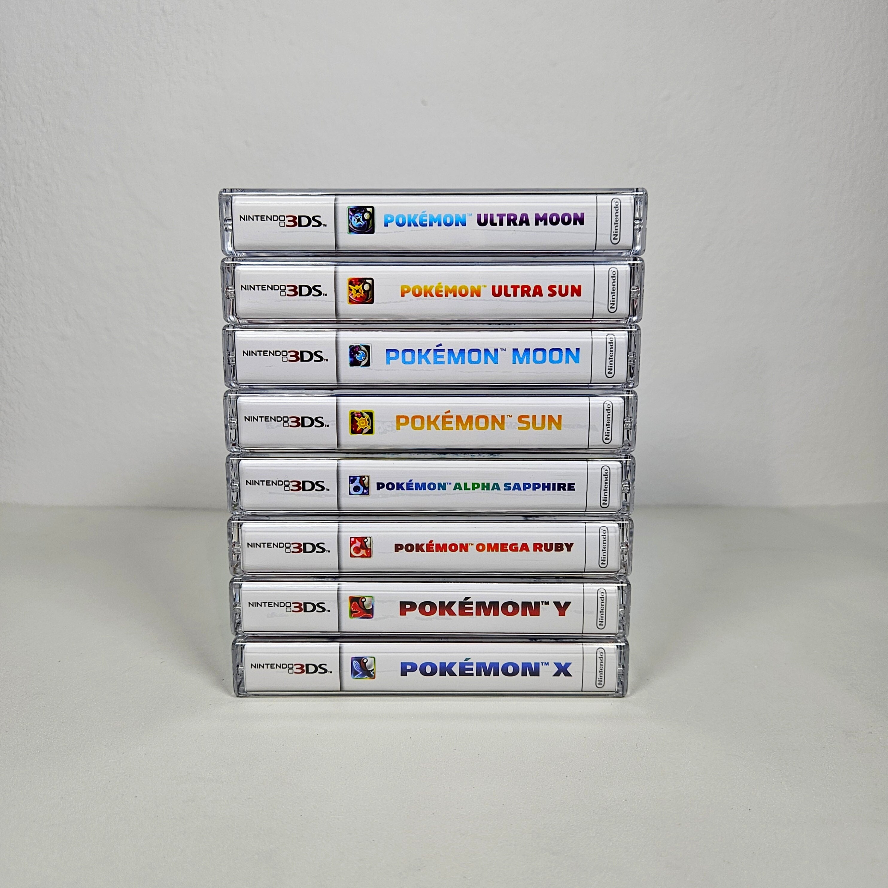 8 Pokémon Nintendo 3DS Kassetten Set - Halten Sie Ihre Spiele