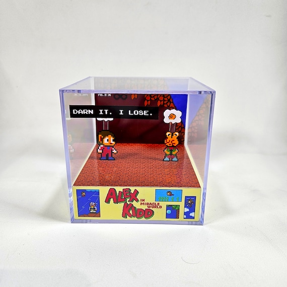 Alex Kidd Vs. Chokkina - Diorama Cube With Sound and LED Light