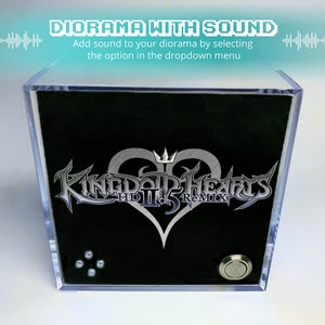 Kingdom Hearts 2.5 HD Sora vs Roxas Cube diorama avec son et lumière LED Décoration de joueur pour les fans de Kingdom Hearts image 4