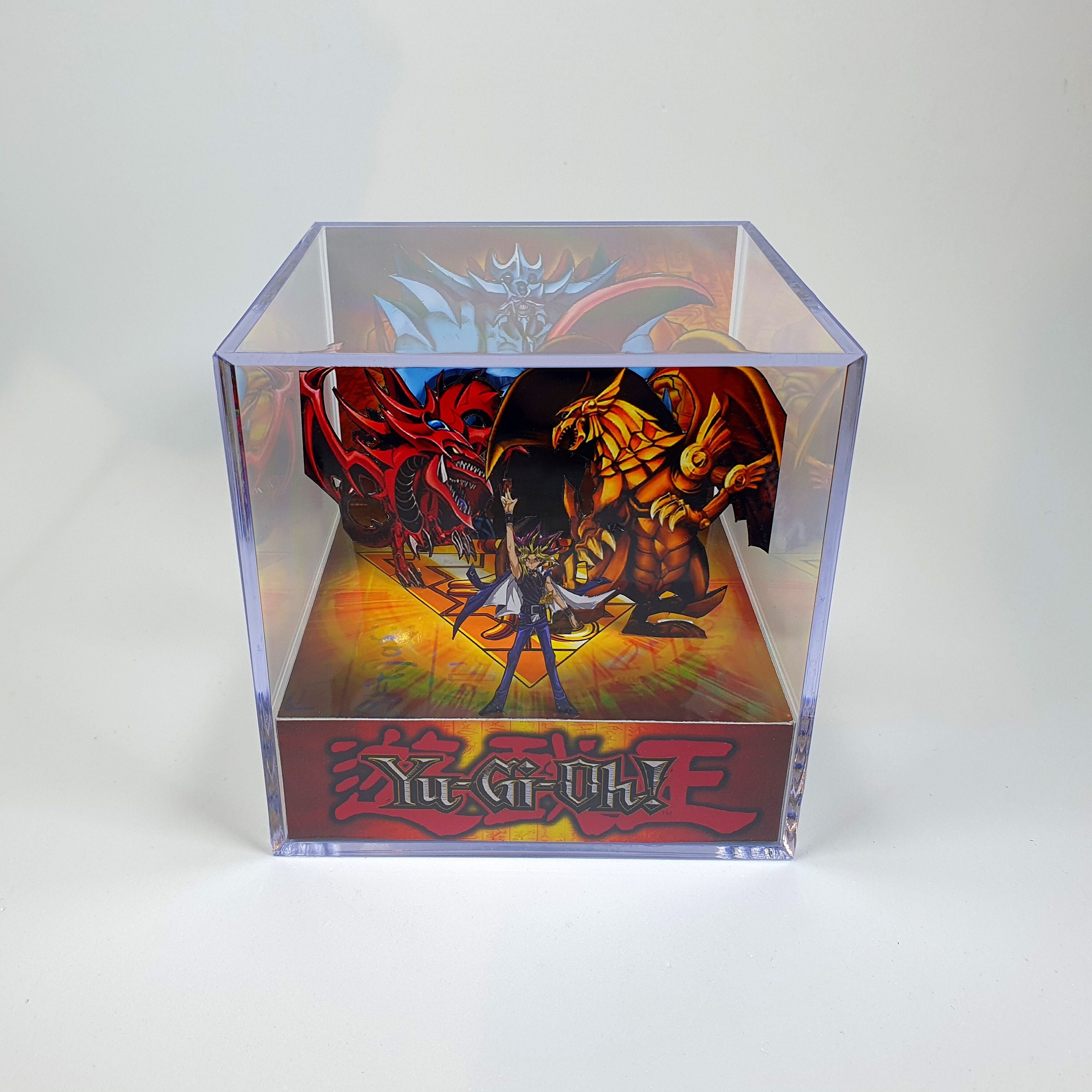 Yu-Gi-Oh! - Diorama Cube with Sound and LED Light - Yami Yugi with Egyptian gods - Gamer decor for fans of Yu-Gi-Oh!