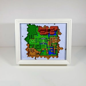 Zelda A Link to the Past Nintendo Hyrule Schattenbox 23x28cm - Schattenbox mit Sound - Perfektes Geschenk für Zelda Liebhaber