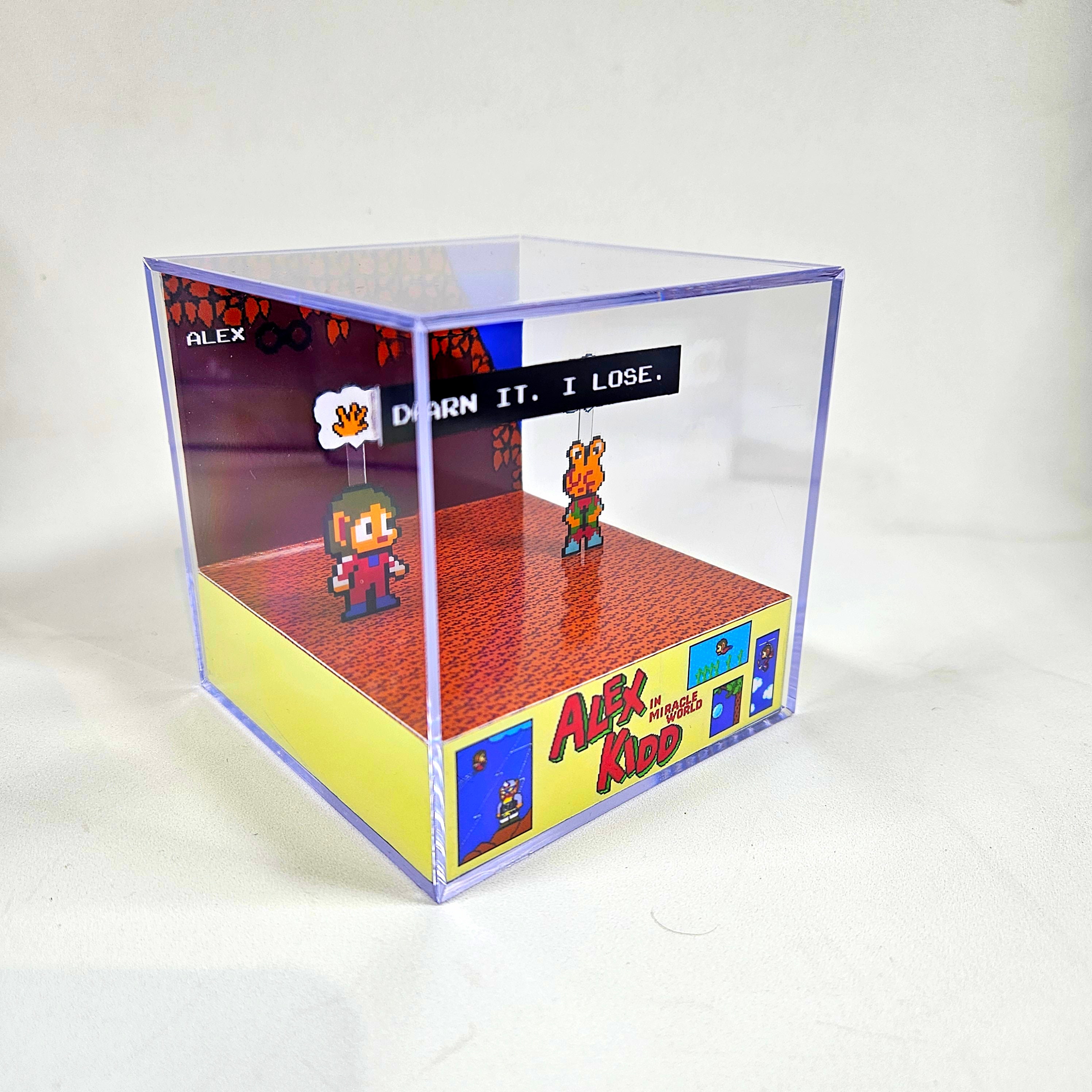 Alex Kidd Vs. Chokkina - Diorama Cube With Sound and LED