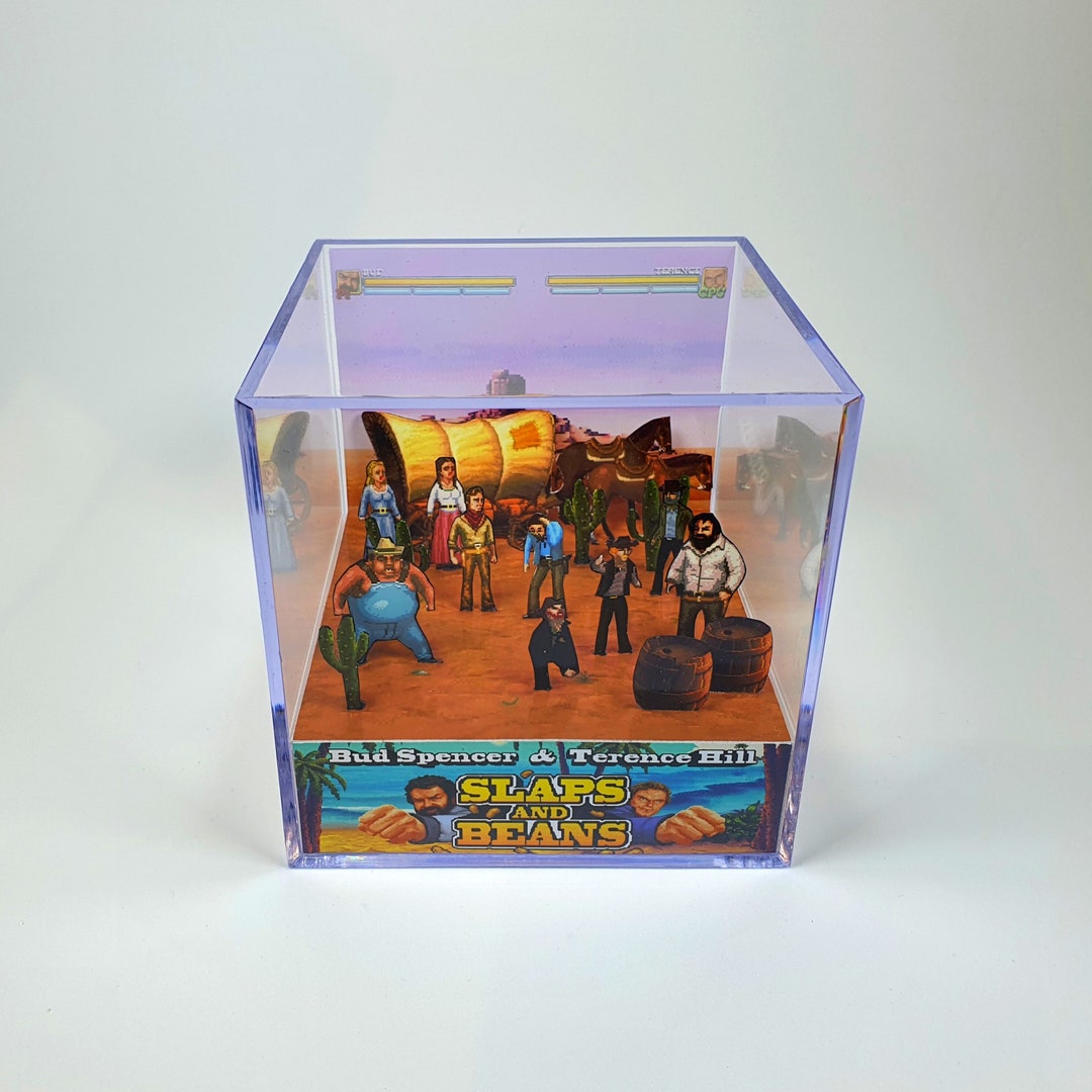Bud Spencer & Terence Hill SLAPS and BEANS Diorama Cube With Sound and