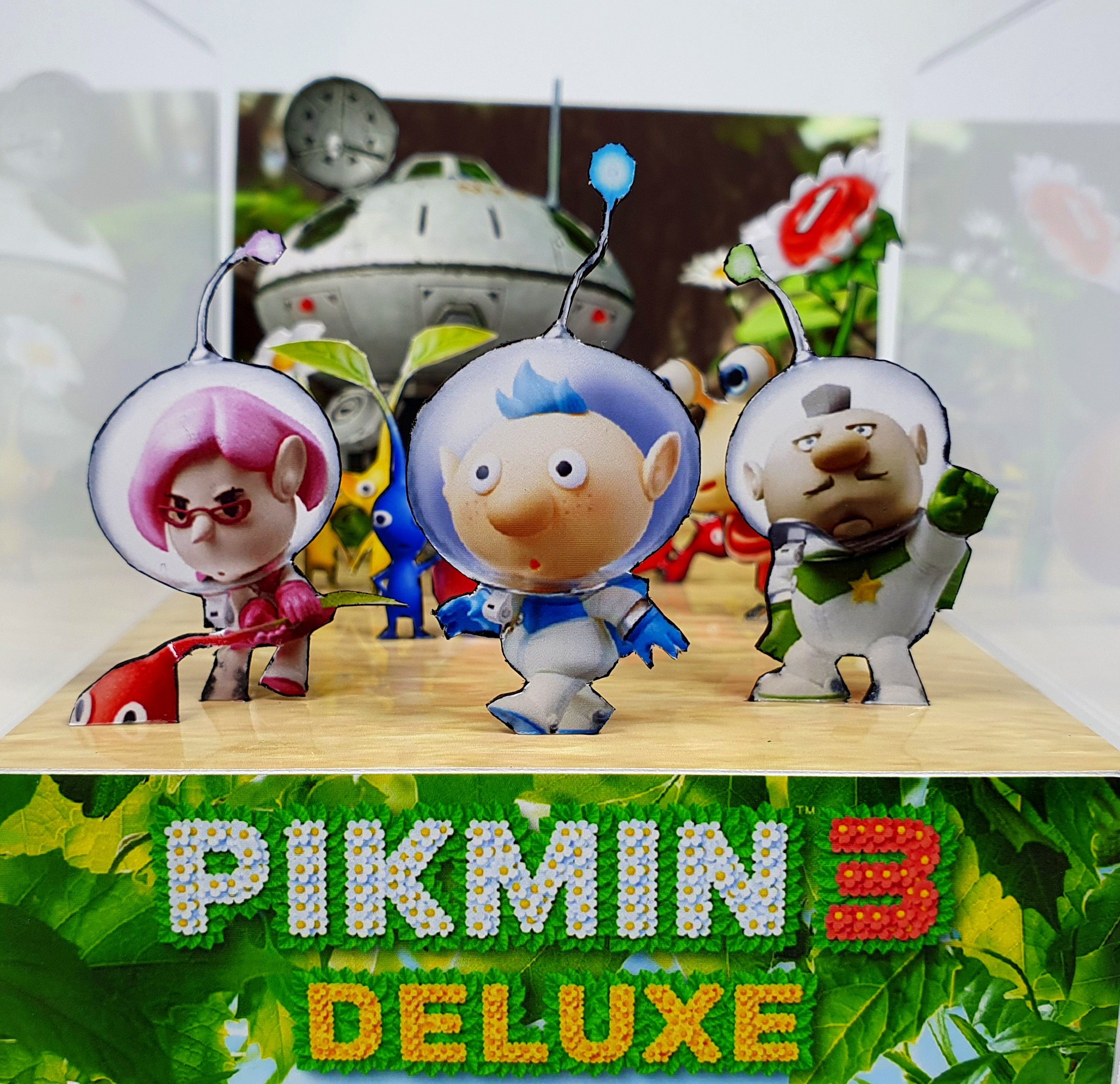 ピクミン3 デラックス - サウンドとLEDライト付きジオラマキューブ