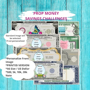 3 Pk- PROP GELD | BEDRUCKTE Spielgeld | Spar-Challenge | Geldumschlag | Geldplatzhalter| Fake Money| Geldbeutel Geld