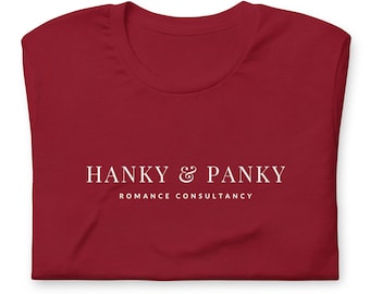 Hanky & Panky Romance Consultancy / Camiseta unisex
