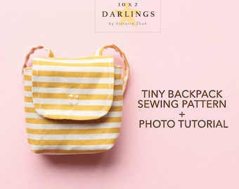 Small backpack for toys. Digital Sewing Pattern.