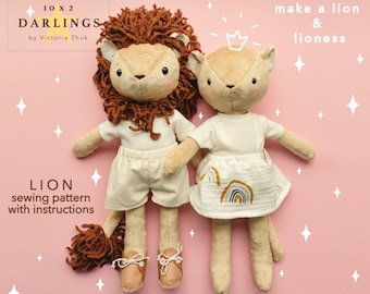 Patrón de costura de león de peluche: Instrucciones de ropa y fotos (PDF)