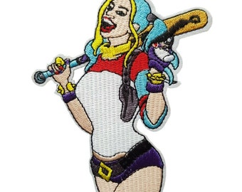 E0178 EMBROIDERED MOVIE PATCH INSPIRED BY SUICIDE SQUAD LOGOS HARLEY QUINN E0178 EMBROIDERED MOVIE PATCH INSPIRED BY SUICIDE SQUAD LOGOS HARLEY QUINN