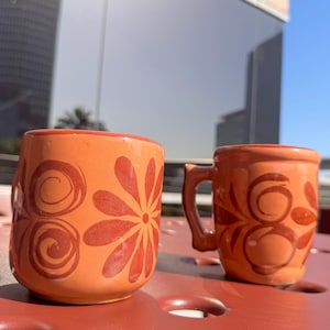 Ceramic handmade mugs, talavera inspired