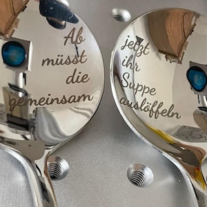 Lepelpaar aangepast cadeau voor vader, moeder, familie en vrienden voor alle gelegenheden, praktisch cadeau om elke dag aan je te denken Elegante verpakking