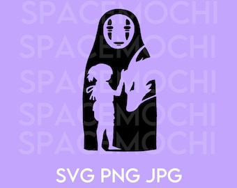 No Face SVG: Anime Cricut/Silhouette File (Digital Download)