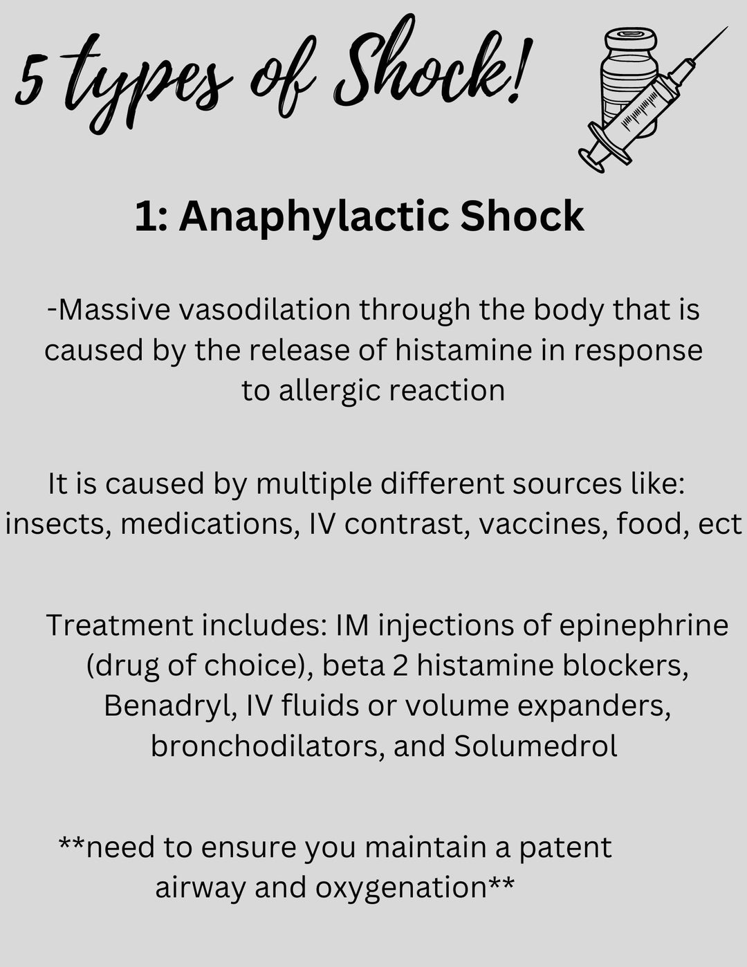 The 5 Types of Shock and How to Treat Them Etsy