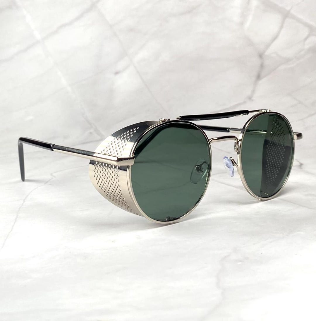 Take A Look About Steampunk Side Shield Sunglasses