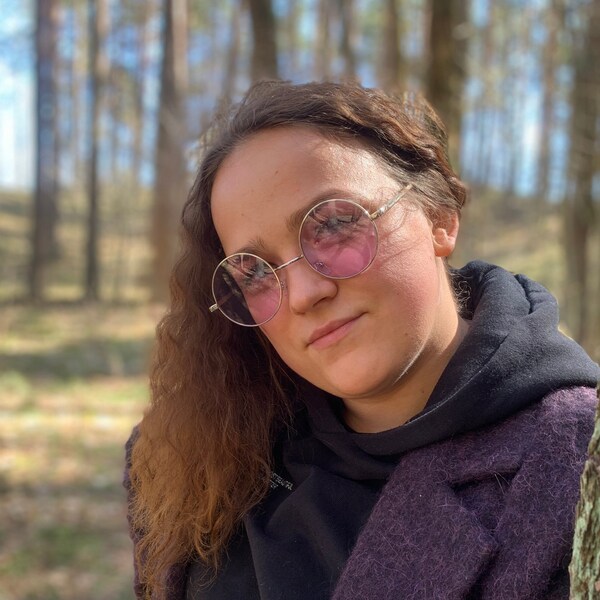 Purple John Lennon M/C Glasses main image 1