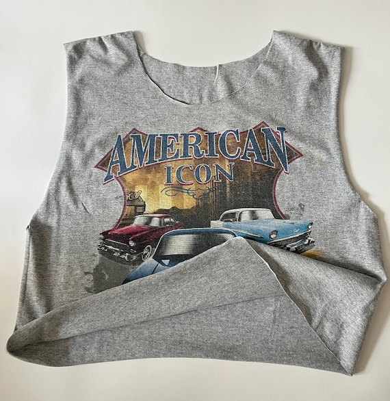 Vintage American Icon Muscle Tank, Classic Car Sleeveless Tee