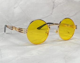 Spiked Steampunk Shades Black Rave Festival Sunglasses  display picture 3