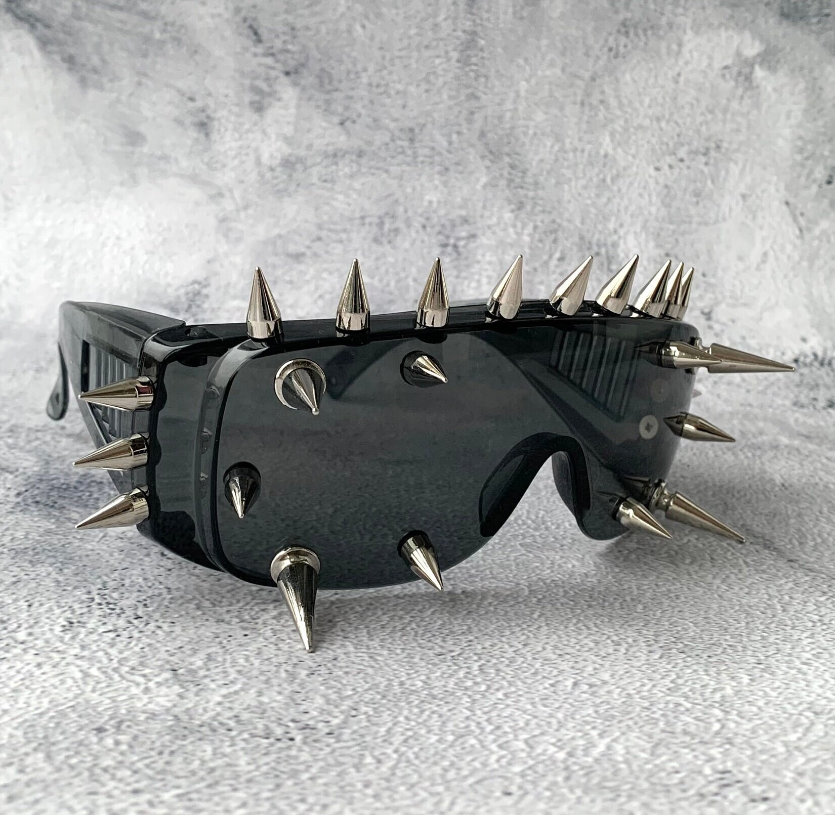 Occhiali Da Sole Gotici Steampunk Blu Per Cosplay E Feste - Foto 3