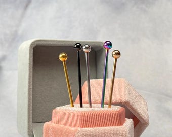 Industrial Scaffold Ear Piercing Barbell Earring Cartilage Punk Style Stainless Steel Ear Sexy Body Jewelry Christmas Gift For Her Or Him