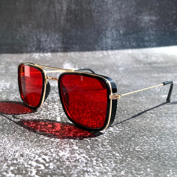 Shield Black Sunglasses - Etsy