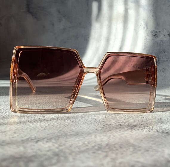 Oversized Square Brown Large Sunglasses Women s 70s Beige Frame Festival Glasses Hippie Bohemian Sunglass Birthday Moms Day Gift for Her Etsy Australia