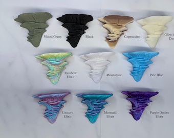 Ethereal Fairy 3D Printed Mushroom Decorations for Reptiles, Fish, Shrimp, Spiders, Isopod Tanks, Plant Cabinets, and More (No Magnet)