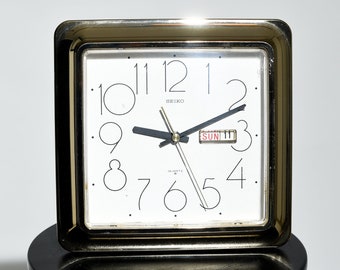 Vintage Seiko Wall Clock w/ Quartz Date Feature