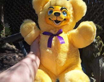 JUMBO FREDBEAR!- handmade fnaf horror movie kawaii video game alternative clayfaceplush fivenightsatfreddys yellow vintage art
