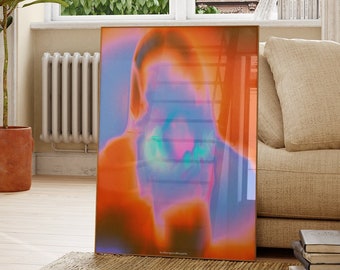 Aura Gradient Art Print: 70s Psychedelic Retro Wall Decor