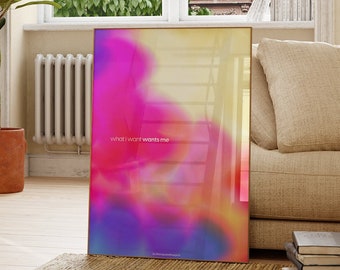 Aura Gradient Print: Spiritual Affirmation Wall Art