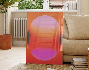 Aura Gradient Print: Spiritual Angel Numbers Wall Art