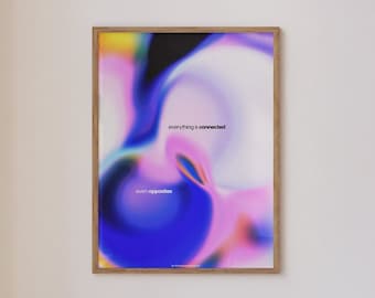 Aura Gradient Print: Spiritual Affirmation Wall Art (Digital Download)