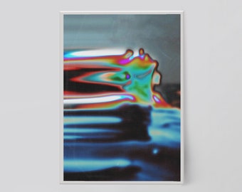 Trippy Gradient Art Print: Psychedelic Aura Wall Decor (Digital Download)