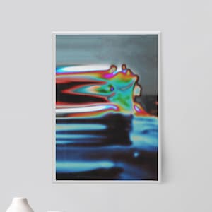 Lámina artística con degradado psicodélico: Decoración de pared con aura psicodélica (Descarga digital)