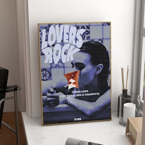 Lovers Rock Poster, Vintage, Indie, Retro, Y2K, Wand Kunst Drucke, Kunst von Songs And The Spirits