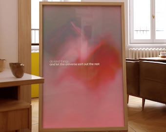 Aura Gradient Art Print: Spiritual Angel Numbers Poster