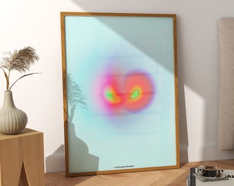 Abstract Gradient Art Print: "Universe" Aura Poster