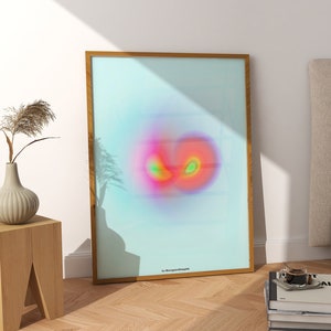 Abstract Gradient Art Print: &quot;Universe&quot; Aura Poster