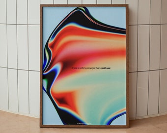 Aura Gradient Art Print: Spiritual Affirmation Poster