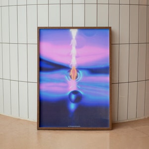 Aura Poster, Gradient Wall Art, Abstract Color Gradient Home Decor, Aura energy, Art by Songs And The Spirits