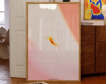 Lámina artística con efecto degradado: Decoración abstracta para pared (Descarga digital)