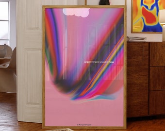 Gradient Aura Art Print: Abstract Wall Decor (Digital Download)