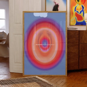 Aura Gradient Art Print: Spiritual Affirmation Poster (Digital Download)