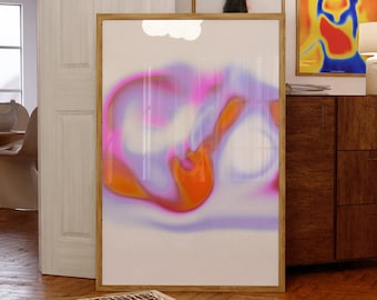 Aura Gradient Art Print: Spiritual Home Decor (Digital Download)