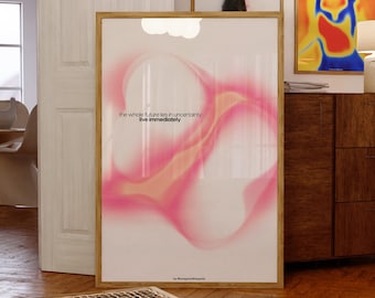 Aura Gradient Print: Spiritual Affirmation Wall Art (Digital Download)