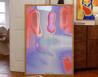 Aura Gradient Art Print: Spiritual Home Decor (Digital Download)
