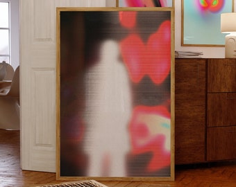Psychedelic Gradient Art Print: Trippy Aura Wall Decor (Digital Download)