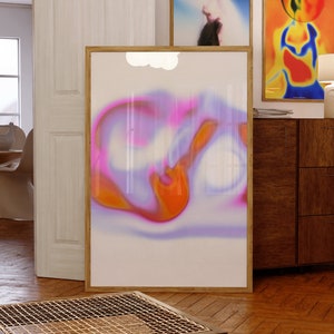 Aura Gradient Art Print: Spiritual Home Decor (Digital Download)